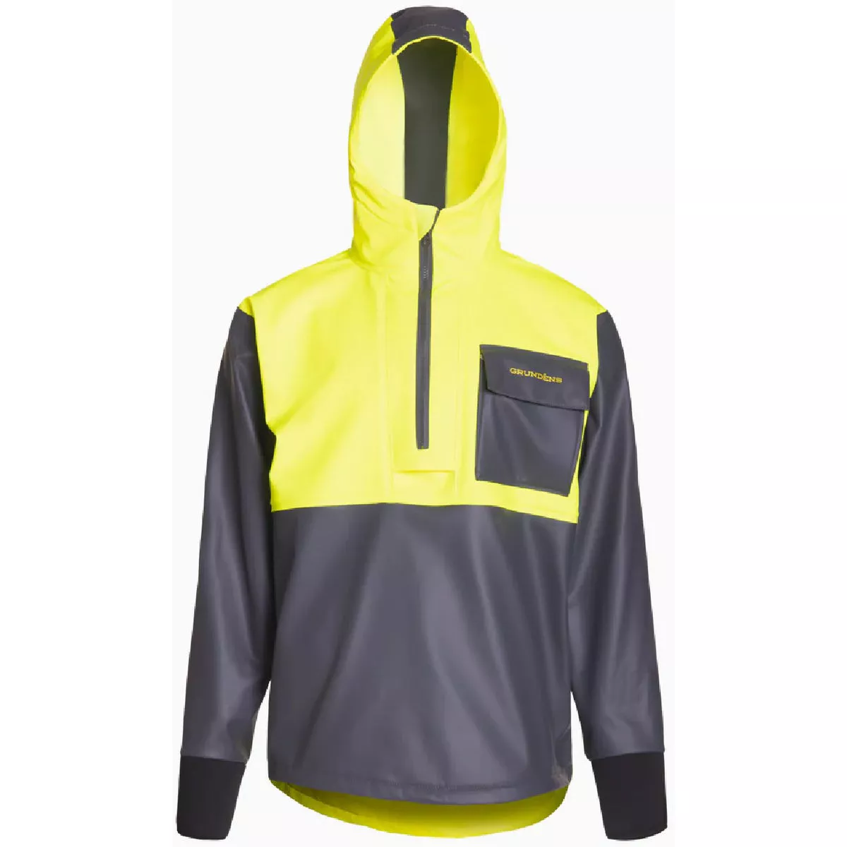 Grundens Men's XXL HI Vis Yelow Neptune Thermo Hooded Anorak Jacket