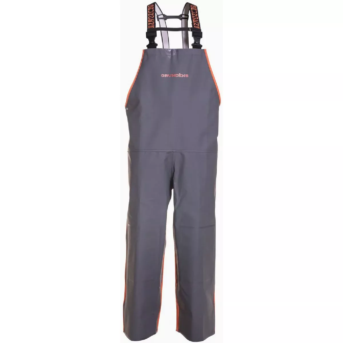 Grundens Hauler Large Orange/Gray Commercial Fishing Bib Overalls - photo 2