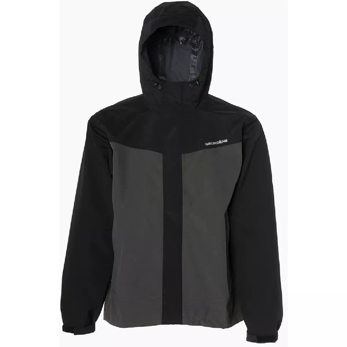 Grundens Men's Small Black/Gray Hooded Full Share Jacket-