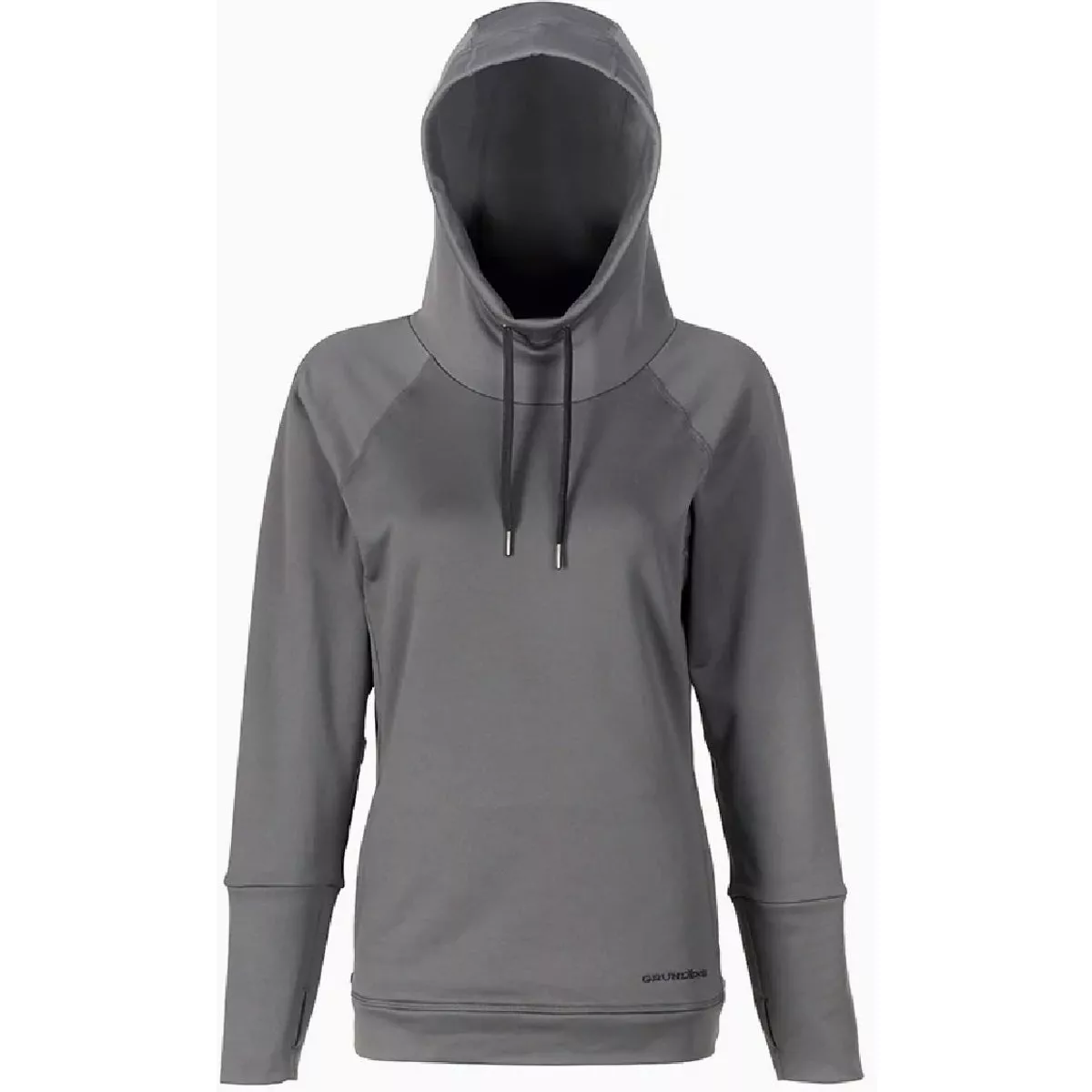Grundens Large Charcoal Women's Maris Pullover Hooded Sweatshirt
