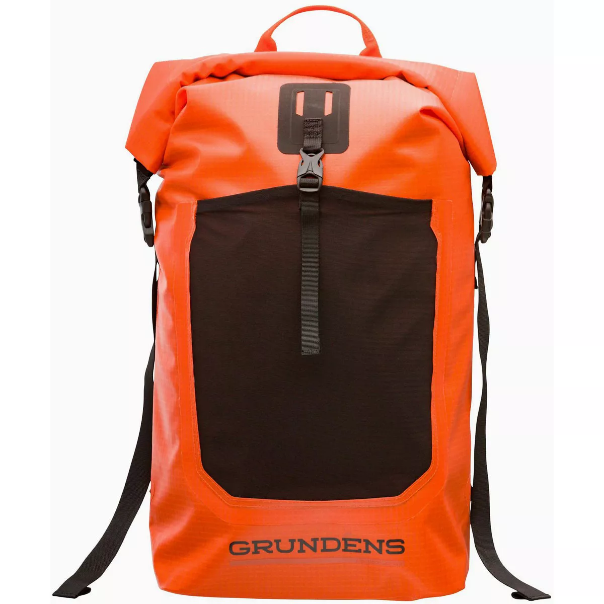 Grundens Red Orange 30 Liter Bootlegger Roll Top Backpack