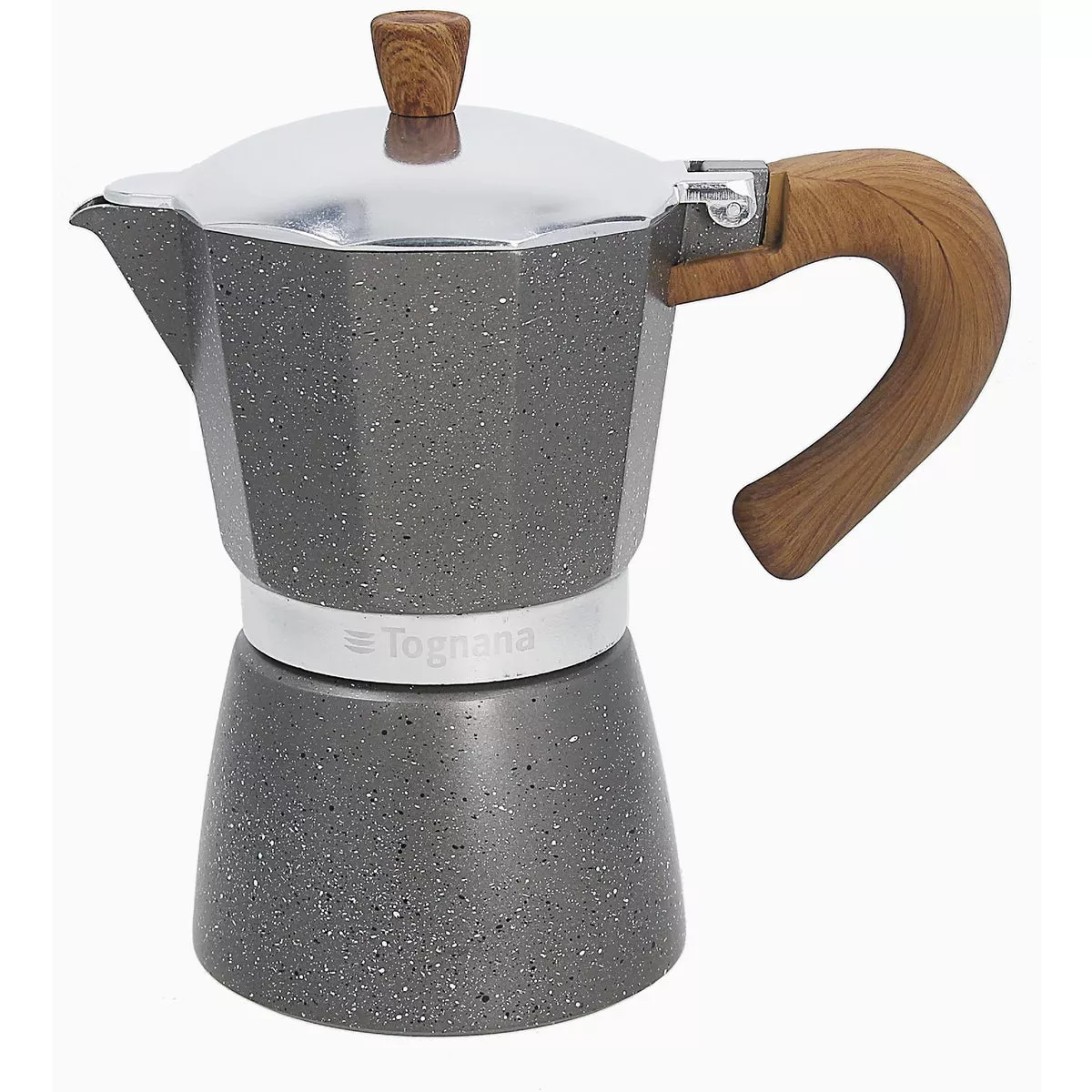 Tognana 6 Cup Wood & Stone Style Coffee Maker