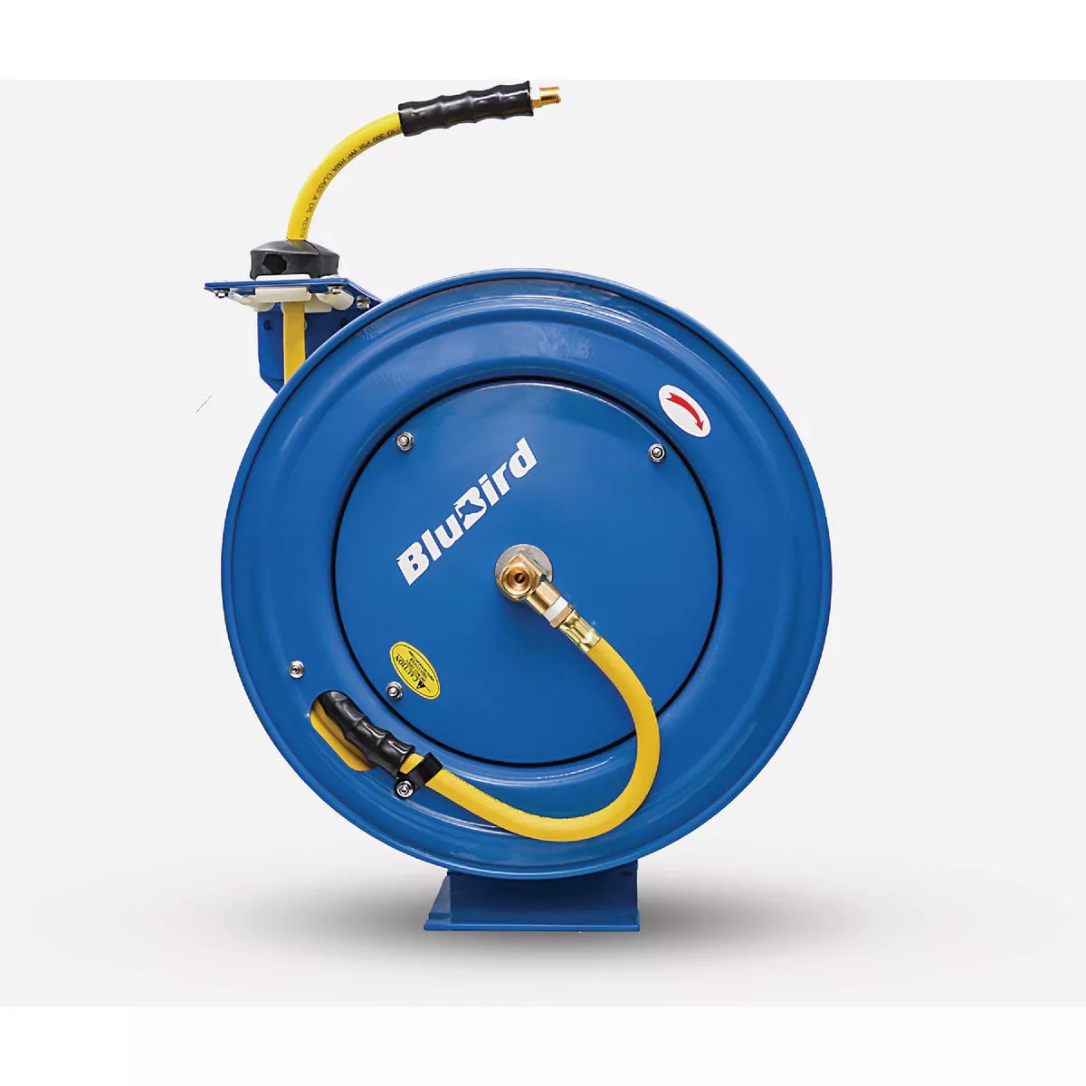 OilShield Air Hose Reel 3/8" x 50' Retractable Heavy Duty Steel Construction with Rubber Hose 300 PSI
