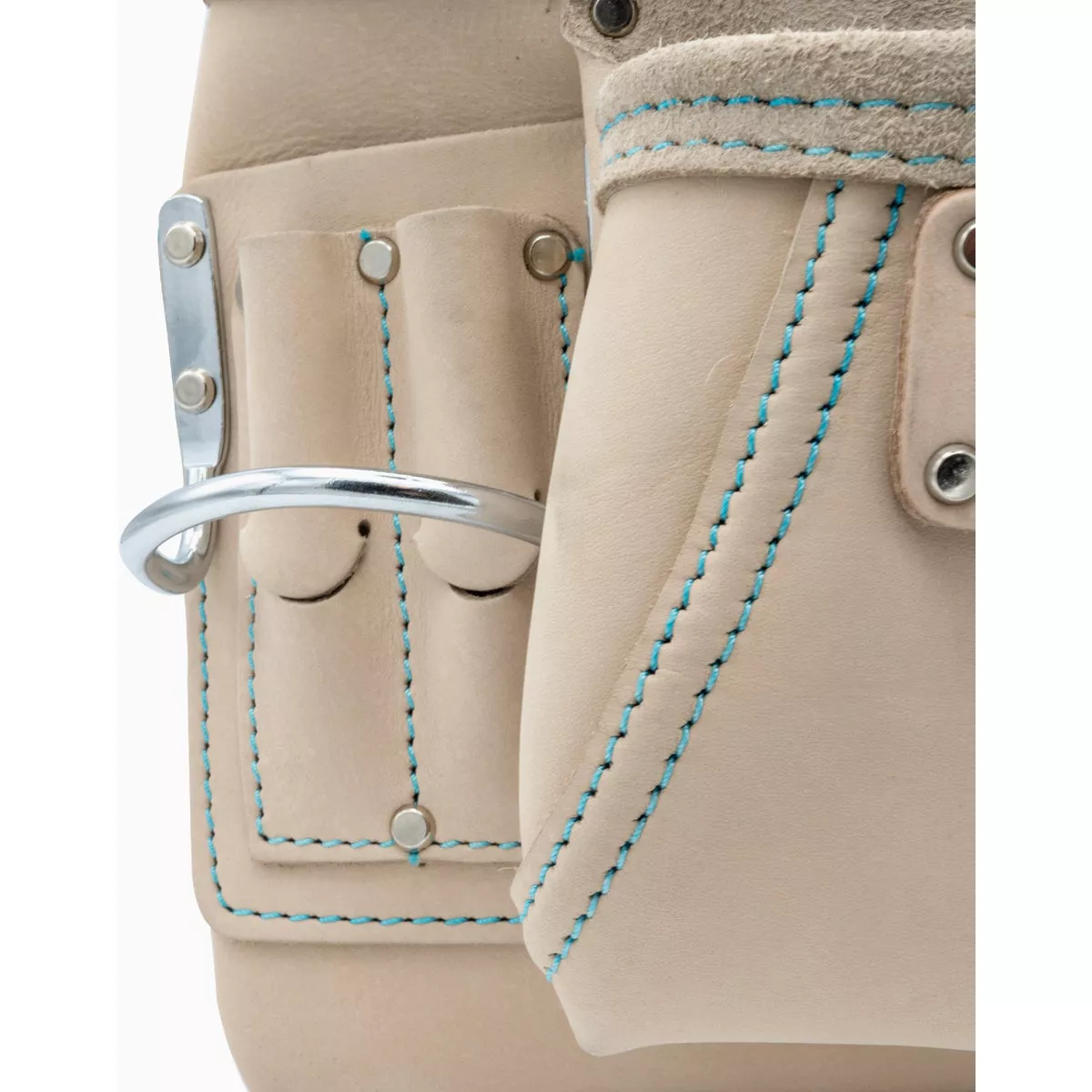 Ox Pro 10-Pocket White Leather Tool Pouch - photo 4