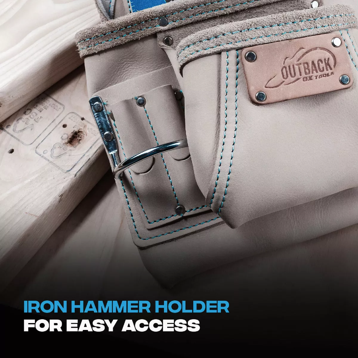 Ox Pro 10-Pocket White Leather Tool Pouch - photo 7