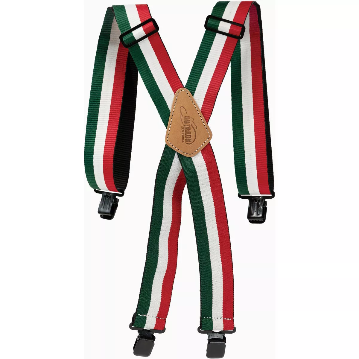Ox Pro Mexican Flag Nylon Suspenders