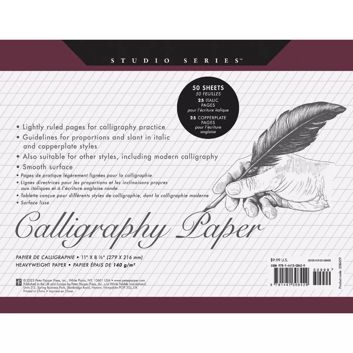 Peter Pauper Studio Series Calligraphy Paper