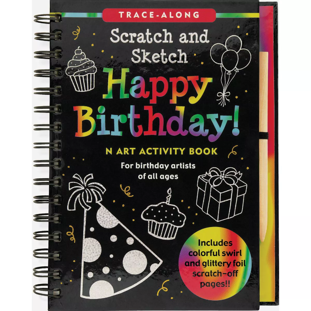 Peter Pauper Happy Birthday! Scratch and Sketch Activity Book