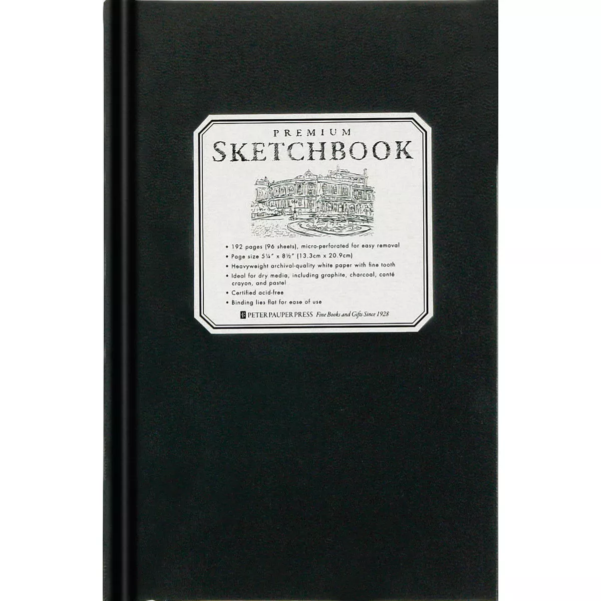 Peter Pauper Small Black Premium Sketchbook