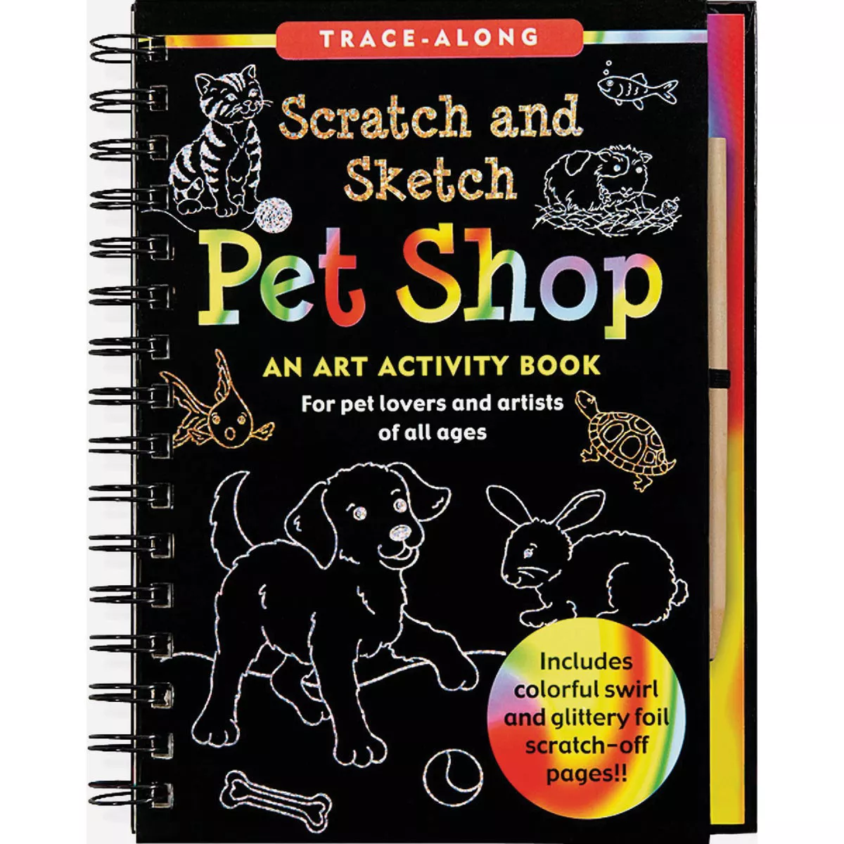 Peter Pauper Pet Shop Scratch and Sketch Activity Book