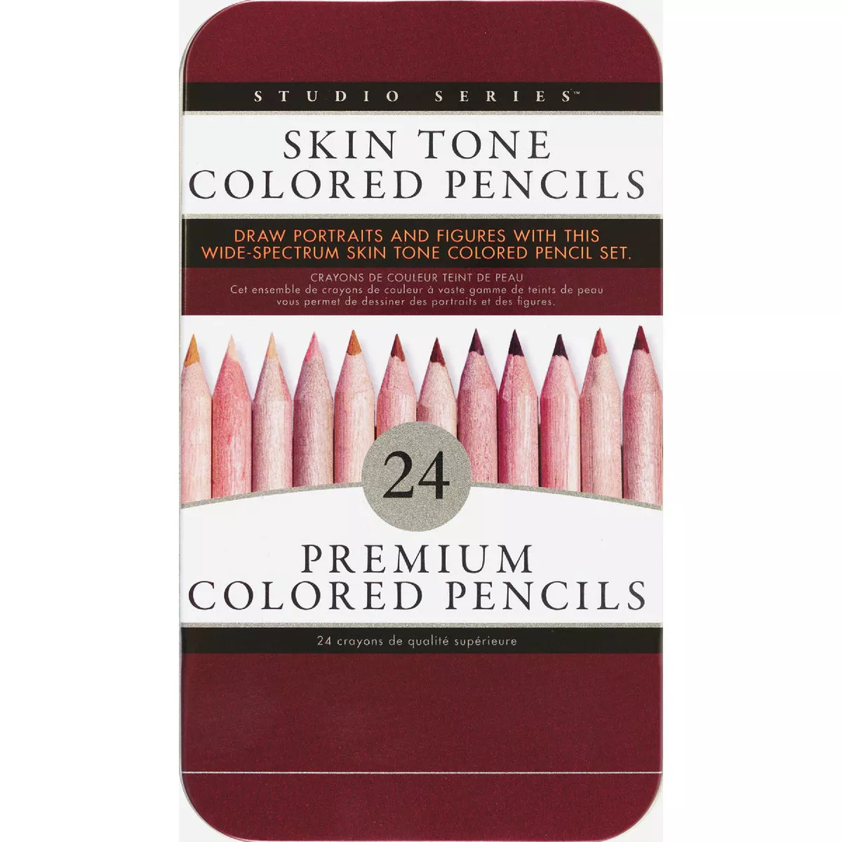 Peter Pauper Skin Tone Colored Pencils (24-Piece)
