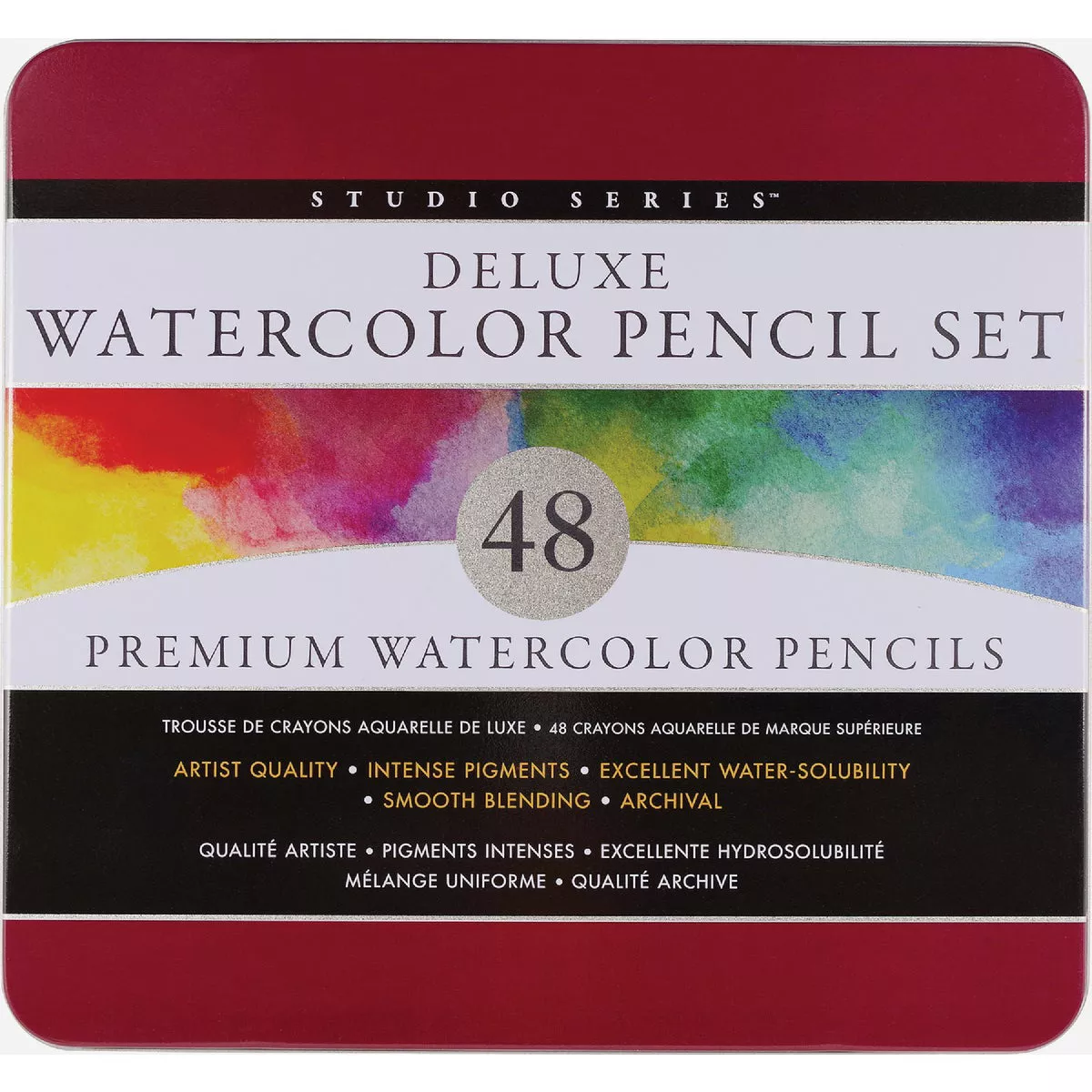 Peter Pauper Studio Series Watercolor Pencil Set (48-Piece)