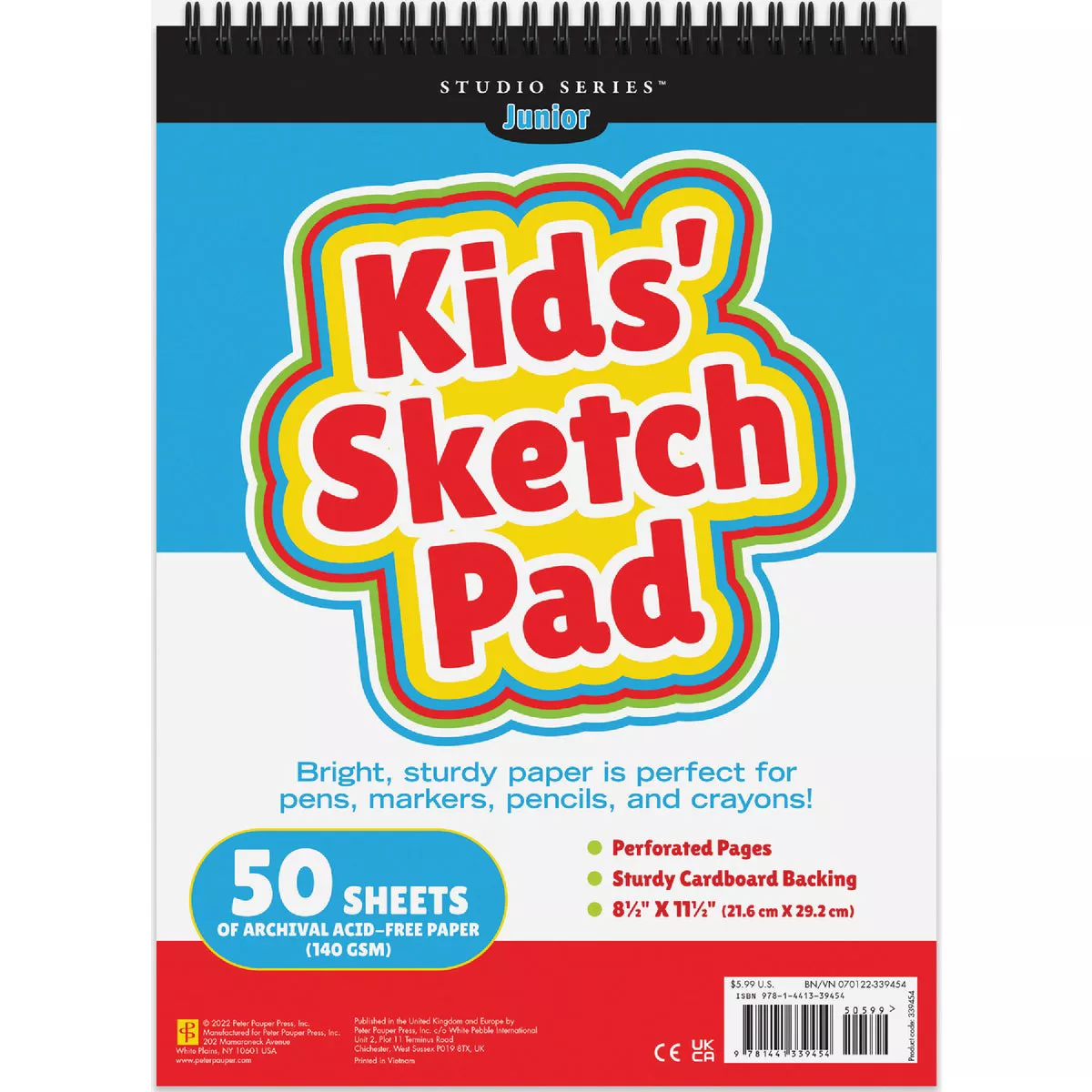Peter Pauper Kids' Sketch Pad