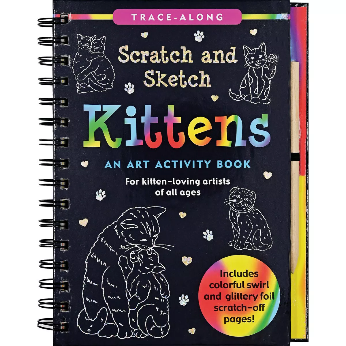 Peter Pauper Kittens Scratch and Sketch Activity Book