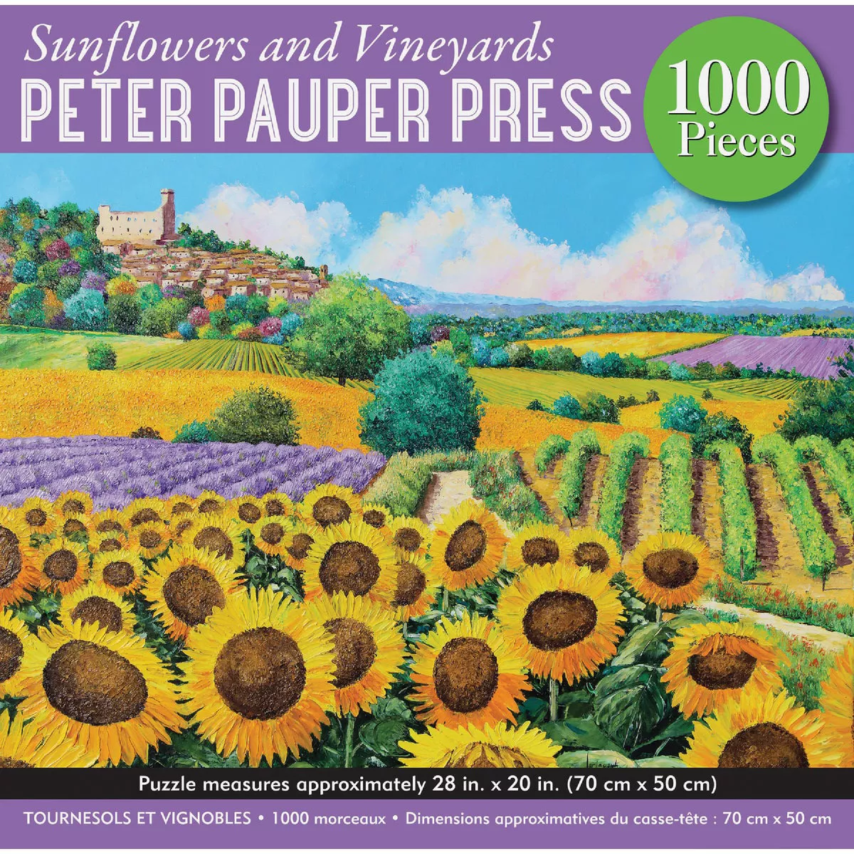 Peter Pauper Sunflowers & Vineyards Jigsaw Puzzle (1000 Piece)