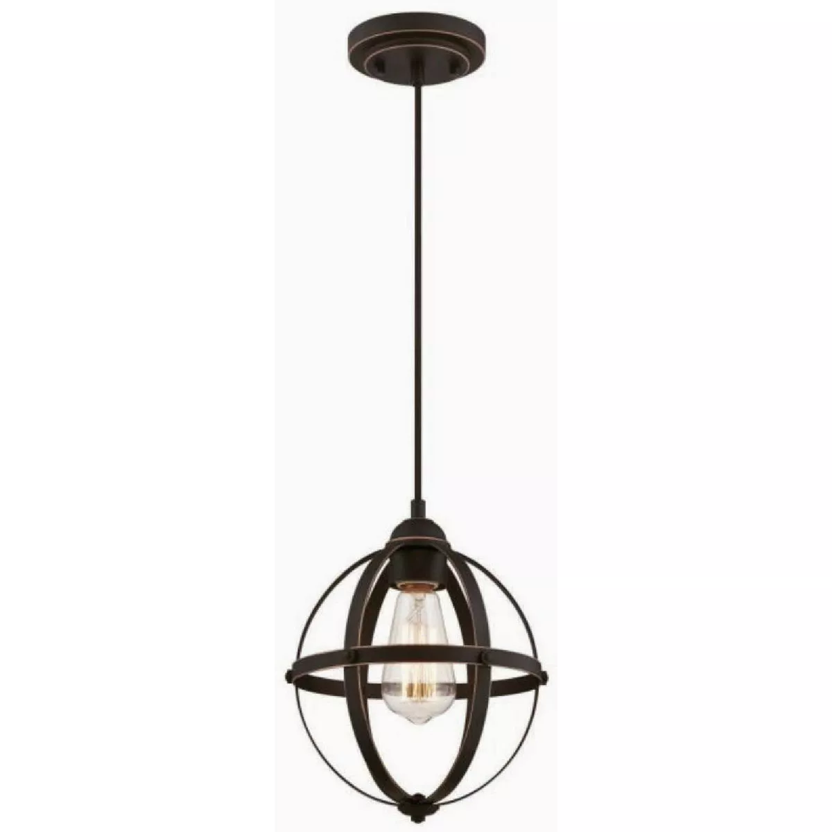 Westinghouse Stella Mira 1-Light Oil Rubbed Bronze Mini Pendant Ceiling Light Fixture