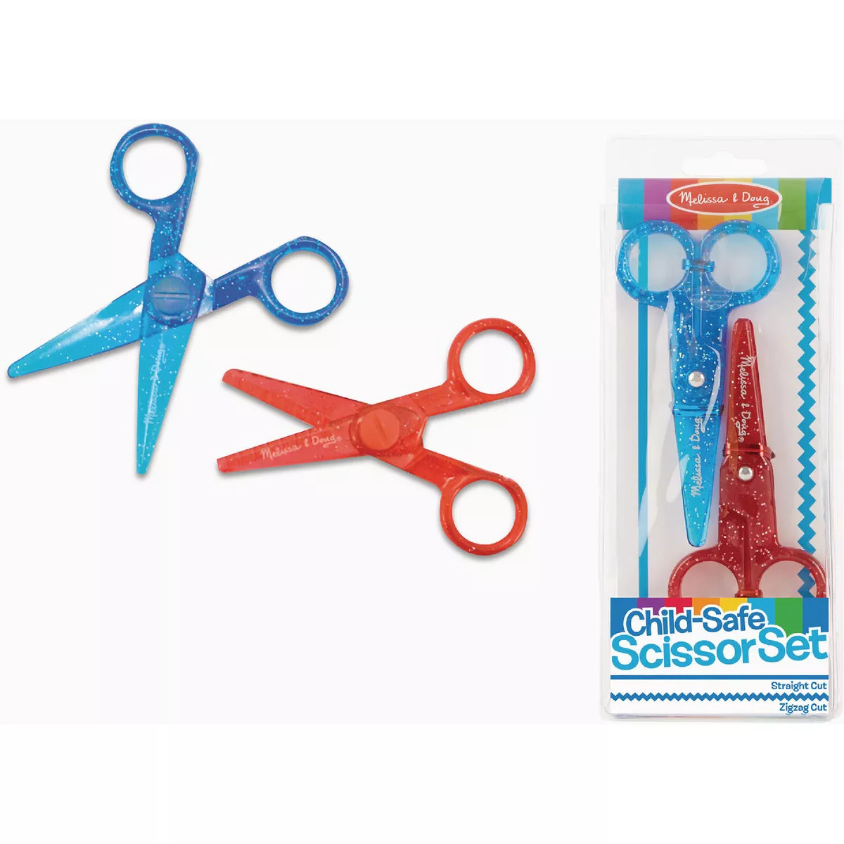 Melissa & Doug Child-Safe Scissor Set (2-Piece)