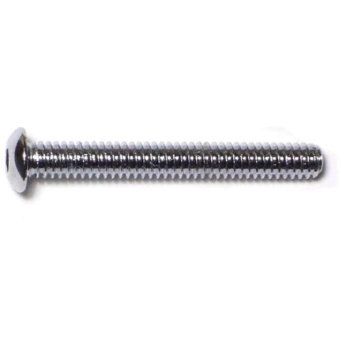 Midwest Fastener 1/4 In.-20 x 2 In. Chrome Plated Grade 8 Steel Coarse Thread Button Head Socket Cap Screws