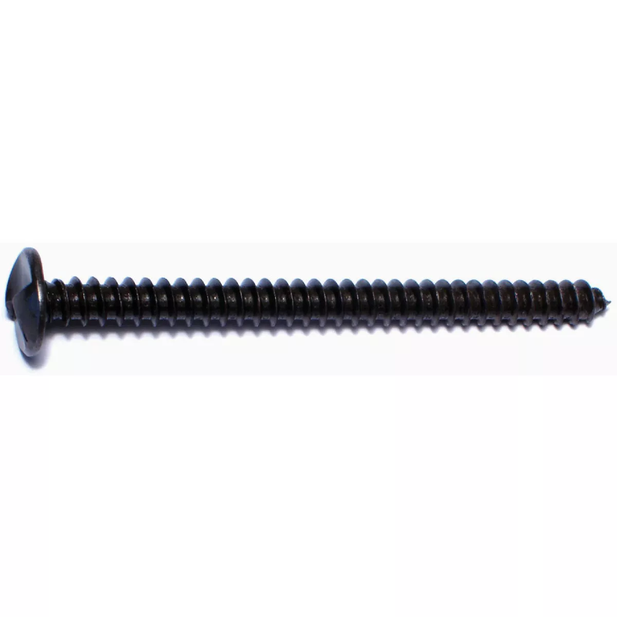 Midwest Fastener 5/16 In. x 4 In. Black Oxide Steel Slotted Round Head One-Way Lag Screws (50 Ct.)-