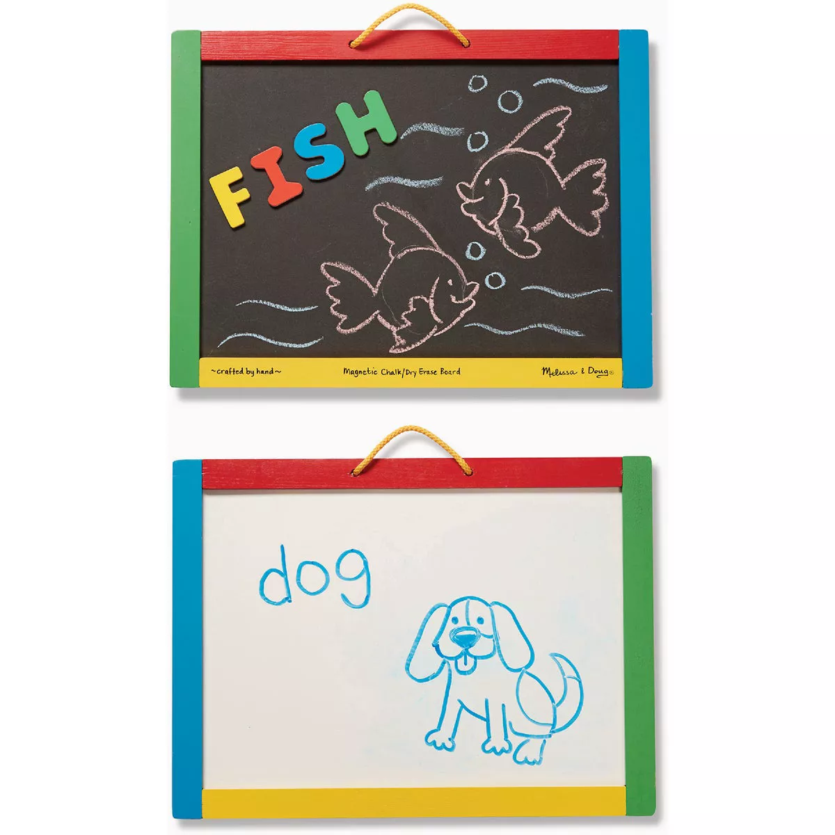 Melissa & Doug Magnetic Chalkboard & Dry-Erase Board