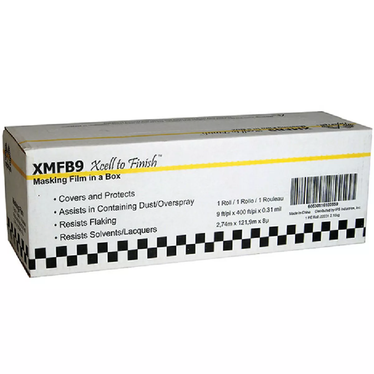 IPS Xcell 9 Ft. x 400 Ft. Clear Masking Film, 244-046