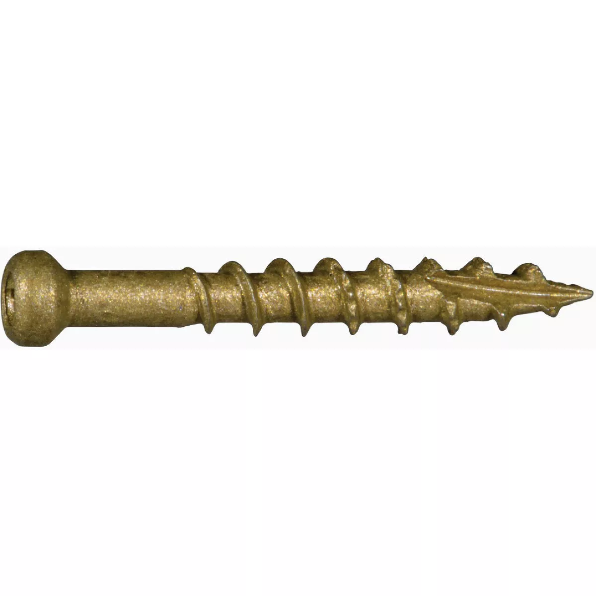 Midwest Fastener #8 x 1-1/4 In. Tan XL1500 Coated Steel Star Drive Trim Head Saberdrive Deck Screws