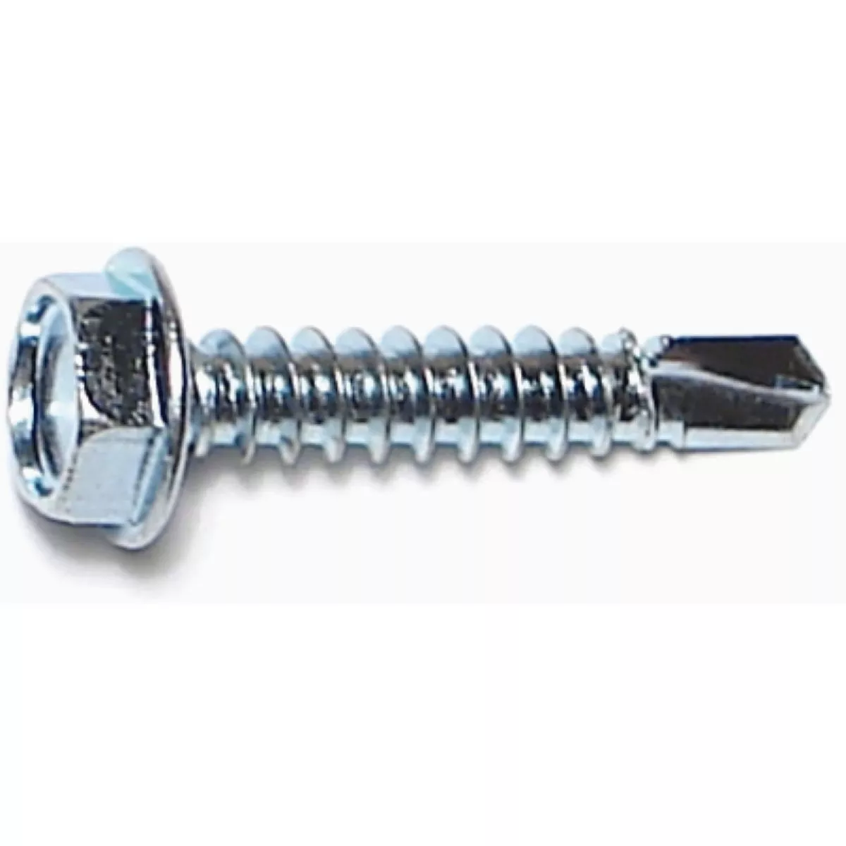 Midwest Fastener #10-16 x 1 In. Zinc Plated Steel Hex Washer Head Self-Drilling Screws (141 Ct.)