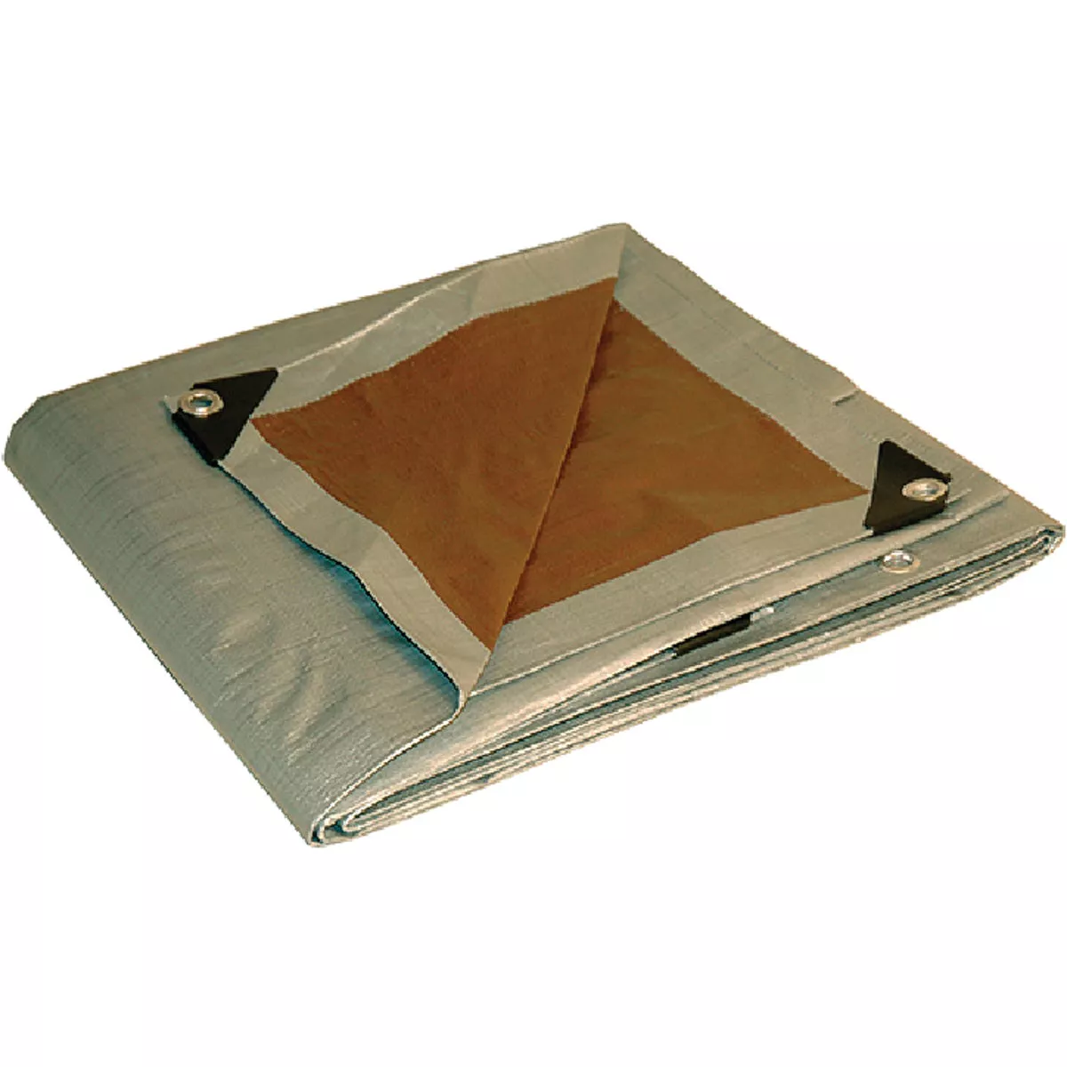 Foremost Dry Top Silver and Brown 16 Ft. x 20 Ft. Poly Tarp, 192-014