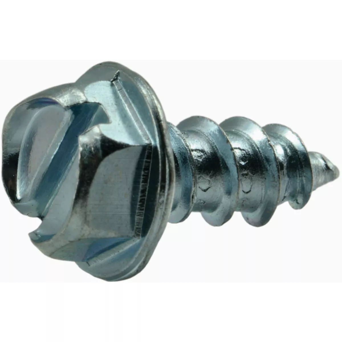 Midwest Fastener #12 x 1/2 In. Zinc Plated Steel Slotted Hex Washer Head Sheet Metal Screws
