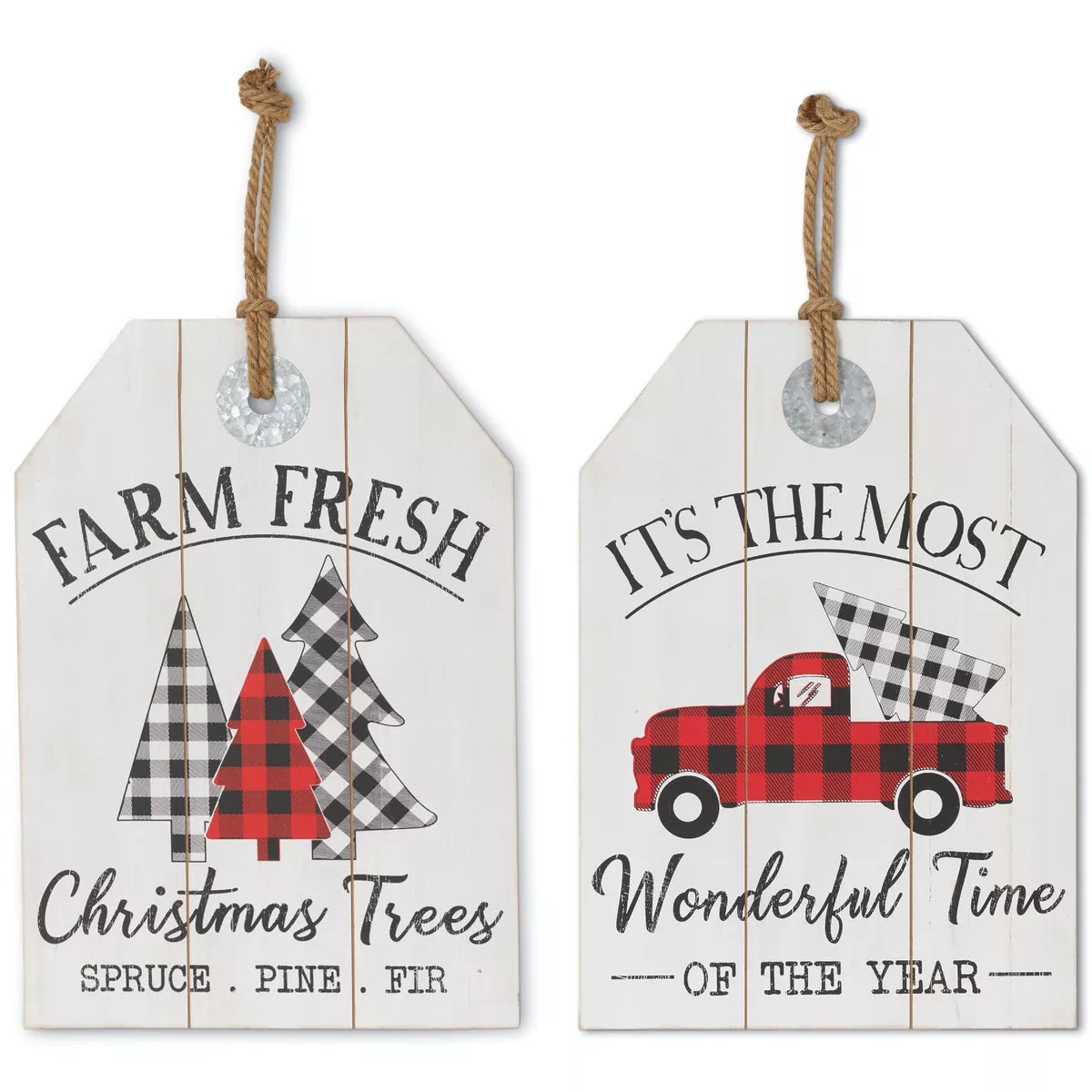 Gerson 19.8 In. H. Wood Holiday Wall Hanging