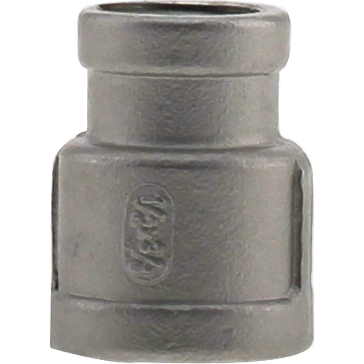PLUMB-EEZE 23 In. FIP x 3/8 In. FIP Stainless Steel Reducing Coupling