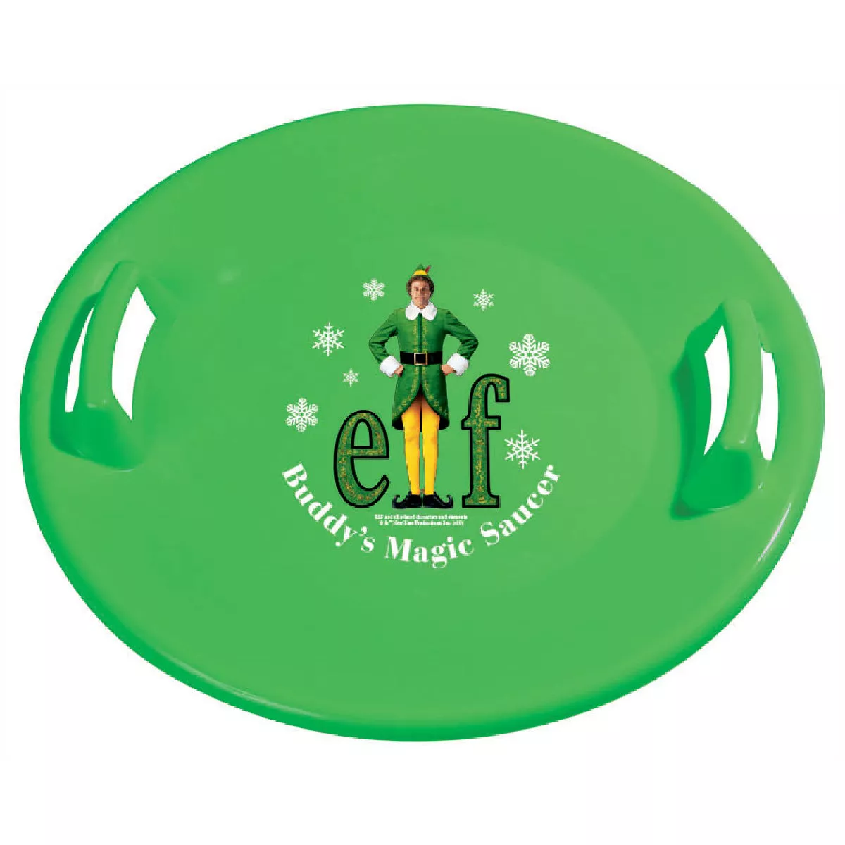 Slippery Race Downhill Pro Buddy the Elf Plastic 26 In. Saucer Sled