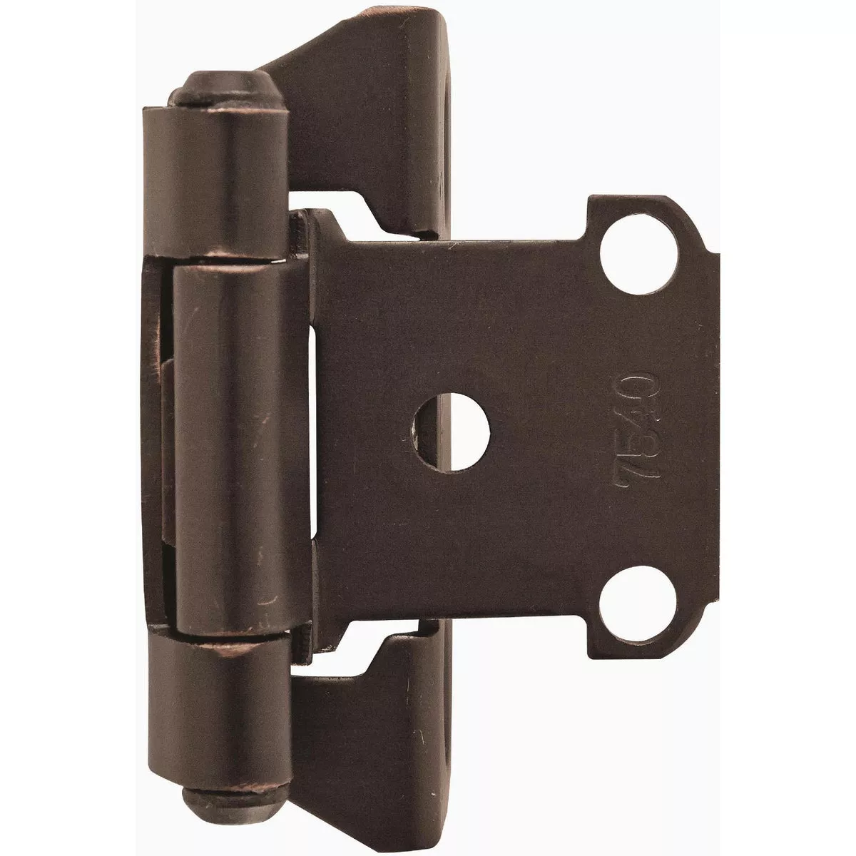 Amerock Oil Rubbed Bronze Self-Closing Partial Wrap Overlay Hinge (2-Pack)