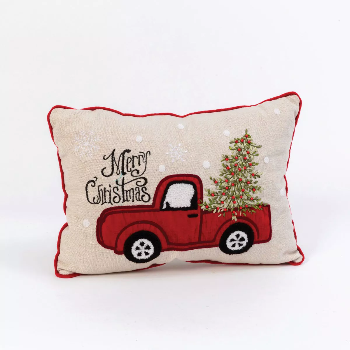 Gerson 19 In. L. Holiday Truck with Tree Pillow
