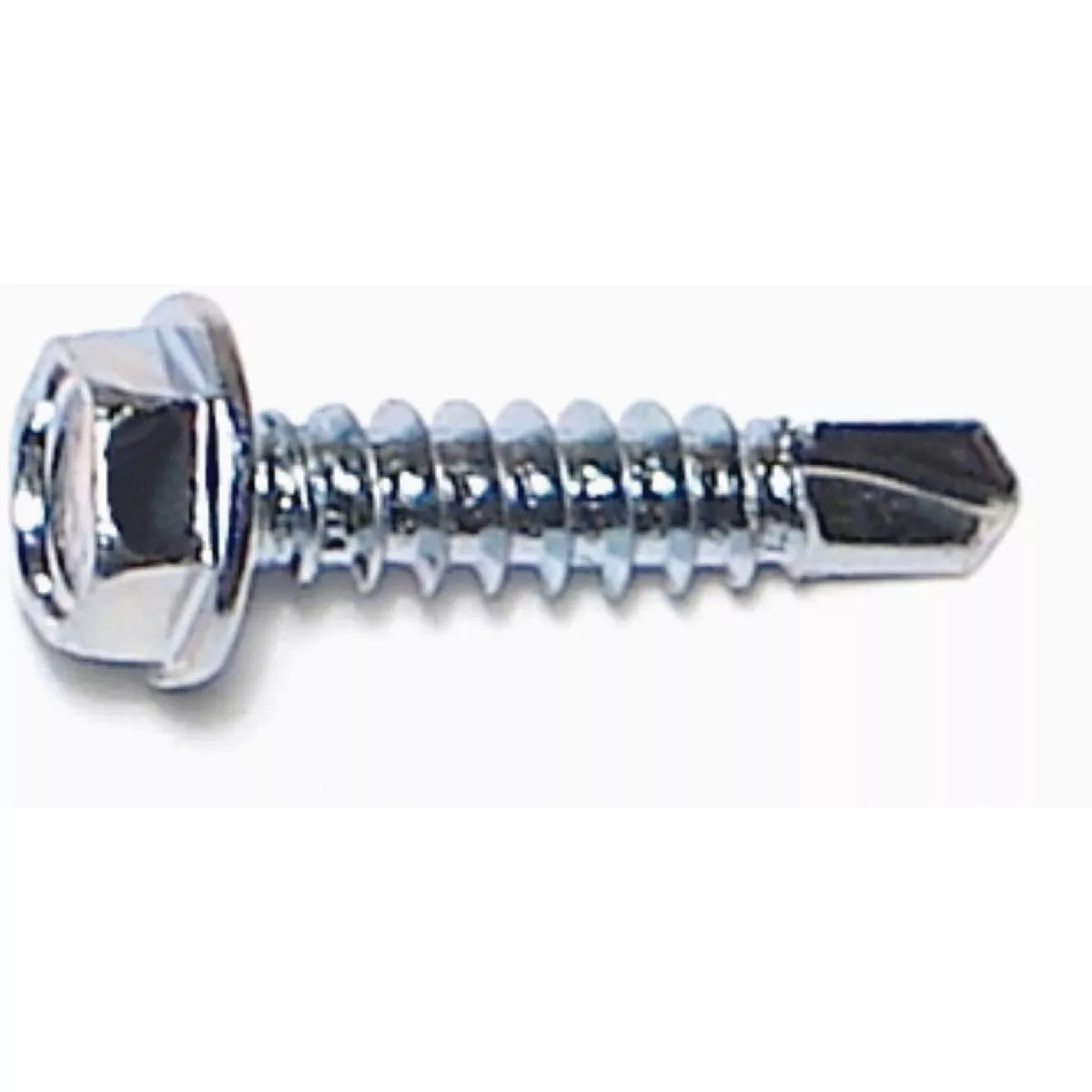 Midwest Fastener #8-18 x 3/4 In. Zinc Plated Steel Hex Washer Head Self-Drilling Screws (239 Ct.)-