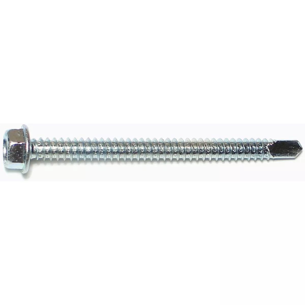 Midwest Fastener #14-14 x 3 In. Zinc Plated Steel Hex Washer Head Self-Drilling Screws (10 Ct.)