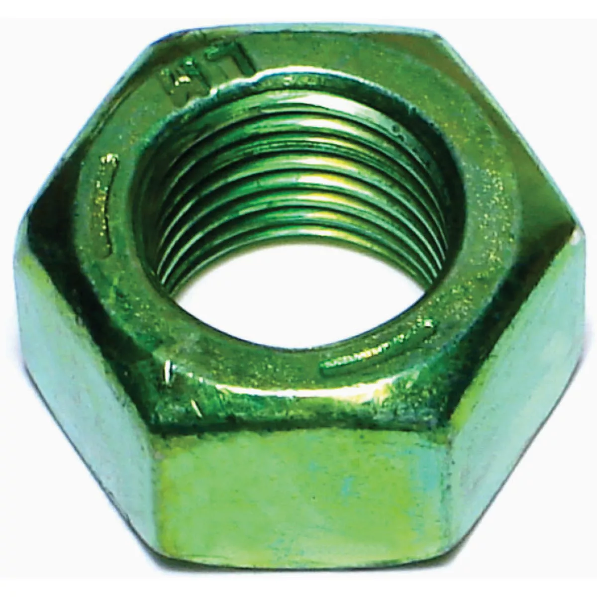 Midwest Fastener 9/16 In.-18 Green Rinsed Zinc Plated Grade 5 Steel Fine Thread Hex Nuts (91 Ct.)-