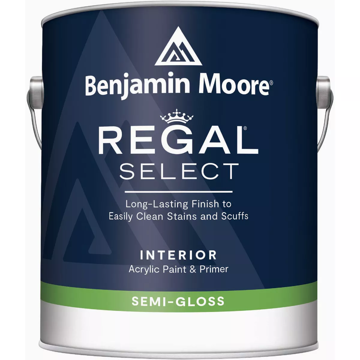 Benjamin Moore Regal Select Acrylic Semi Gloss Premium Interior Paint & Primer, White, 1 Gal.