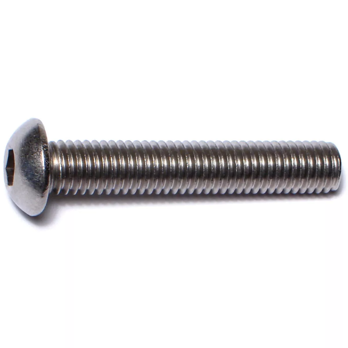 Midwest Fastener 8mm-1.25 x 45mm A2 Stainless Steel Coarse Thread Button Head Hex Socket Cap Screws (4 Ct.)-
