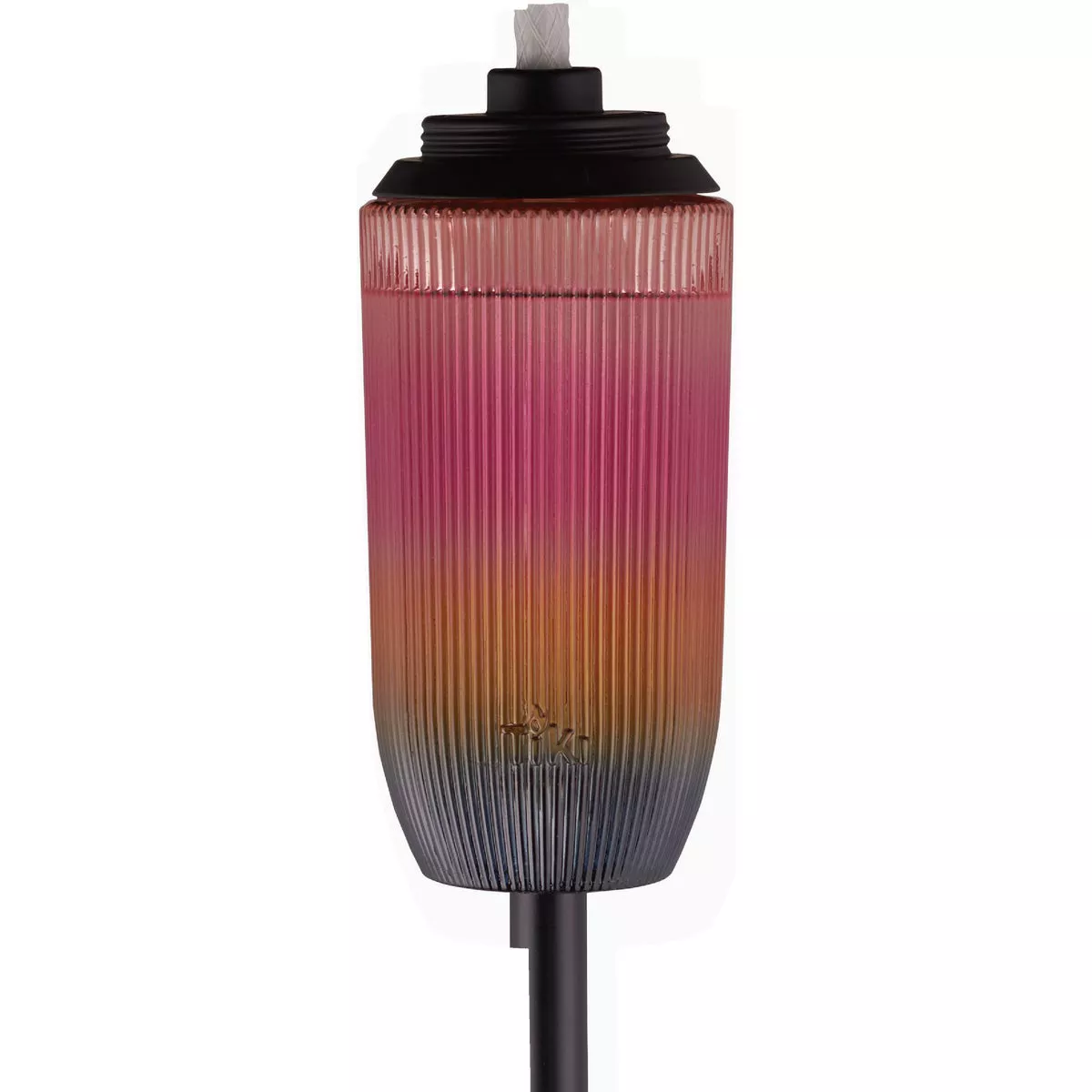 Tiki Easy Install 65 In. Glass Rainbow Patio Torch