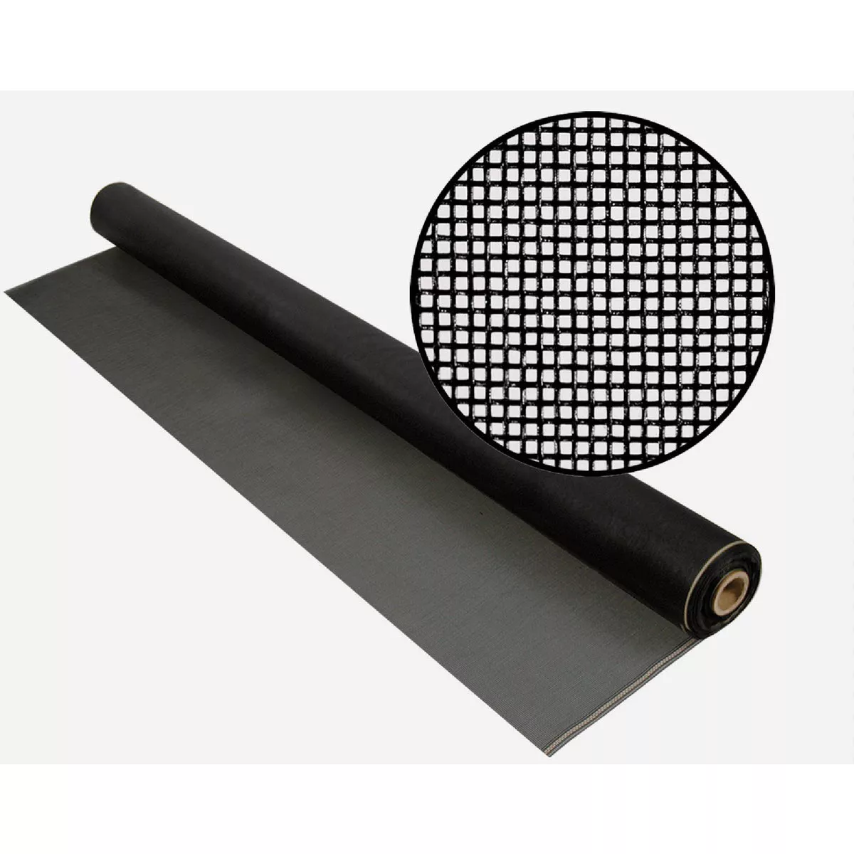 Phifer 48X25' No-See-Um Fiberglass Screen, 20x20 Mesh, Charcoal