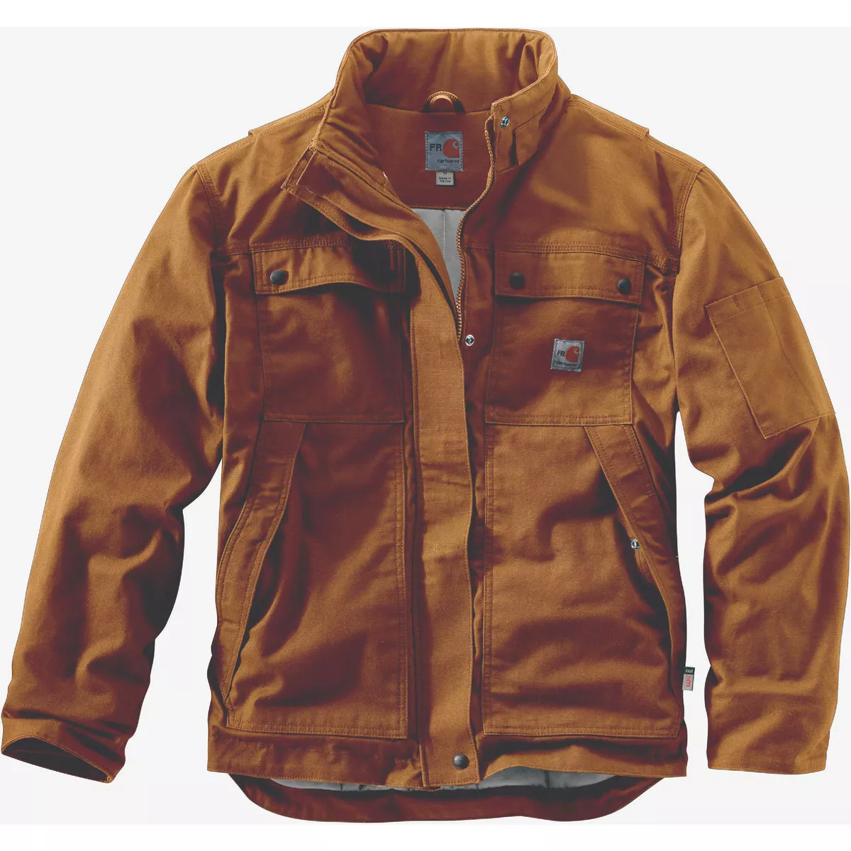 Carhartt Full Swing Men's Large Regular Brown Flame-Resistant Quick Duck Coat