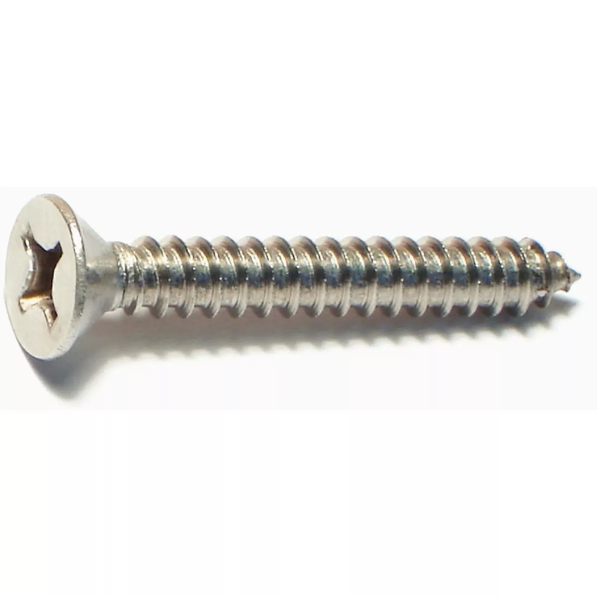 Midwest Fastener #12 x 1-1/2 In. 18-8 Stainless Steel Phillips Flat Head Sheet Metal Screws