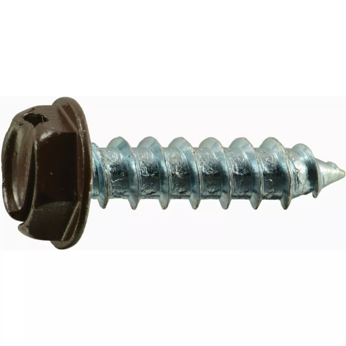 Midwest Fastener #10 x 3/4 In. Brown Painted Steel Slotted Hex Washer Head Sheet Metal Screws (30 Ct.)