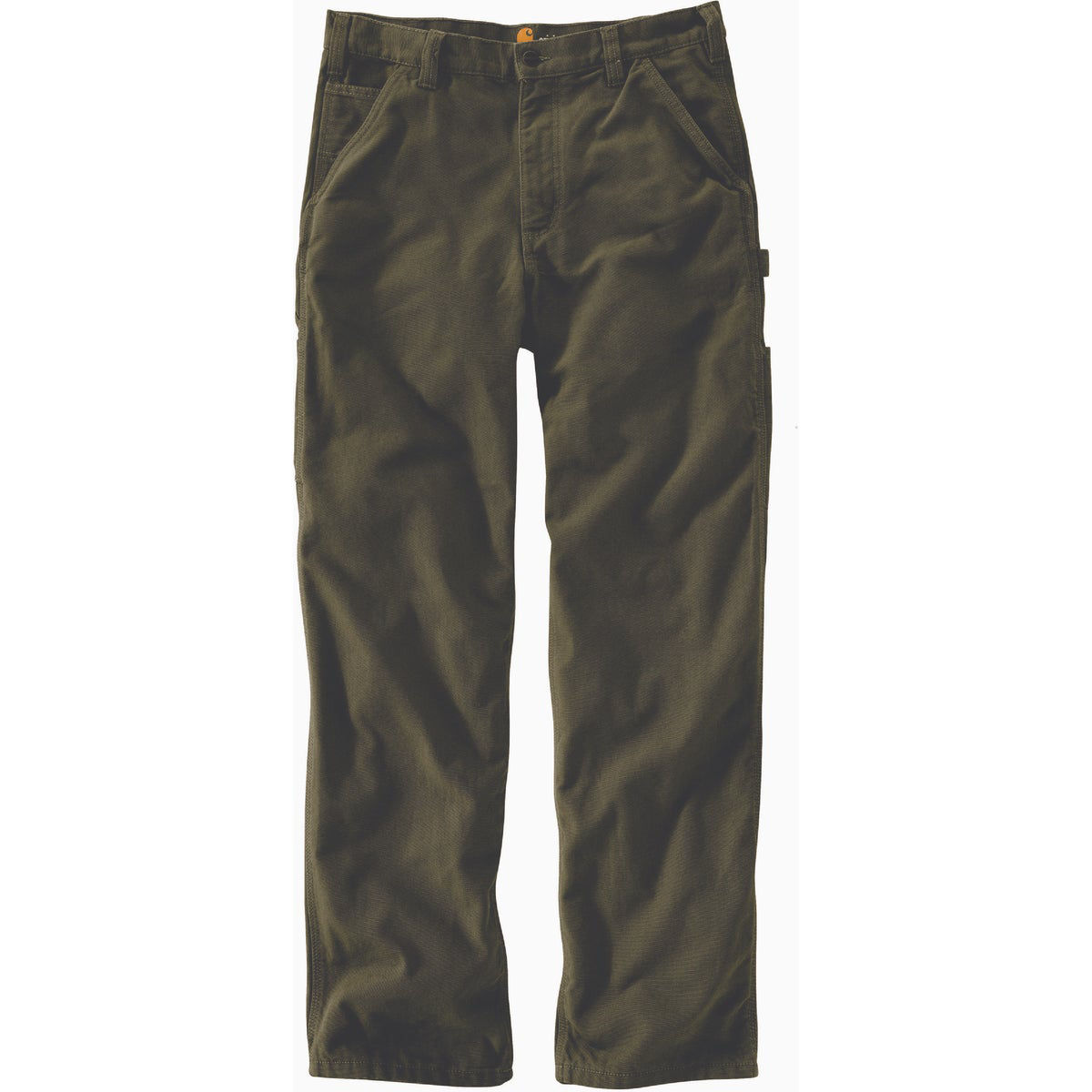 Carhartt Men's 32x36 Moss Washed Duck Utility Work Pants, Loose Fit