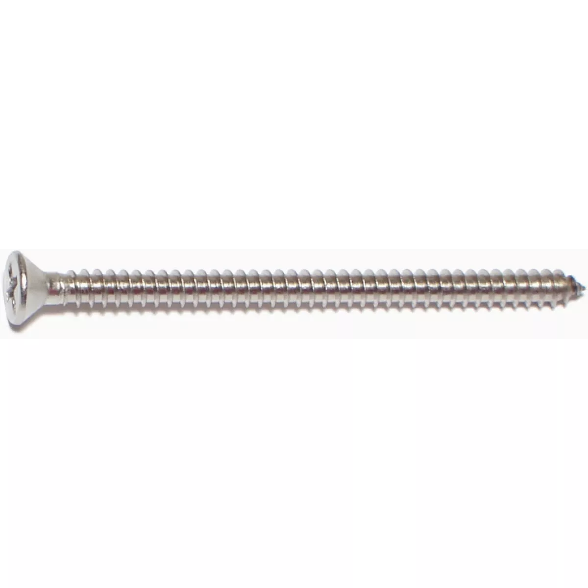 Midwest Fastener #8 x 2-1/2 In. 18-8 Stainless Steel Phillips Flat Head Sheet Metal Screws (12 Ct.)
