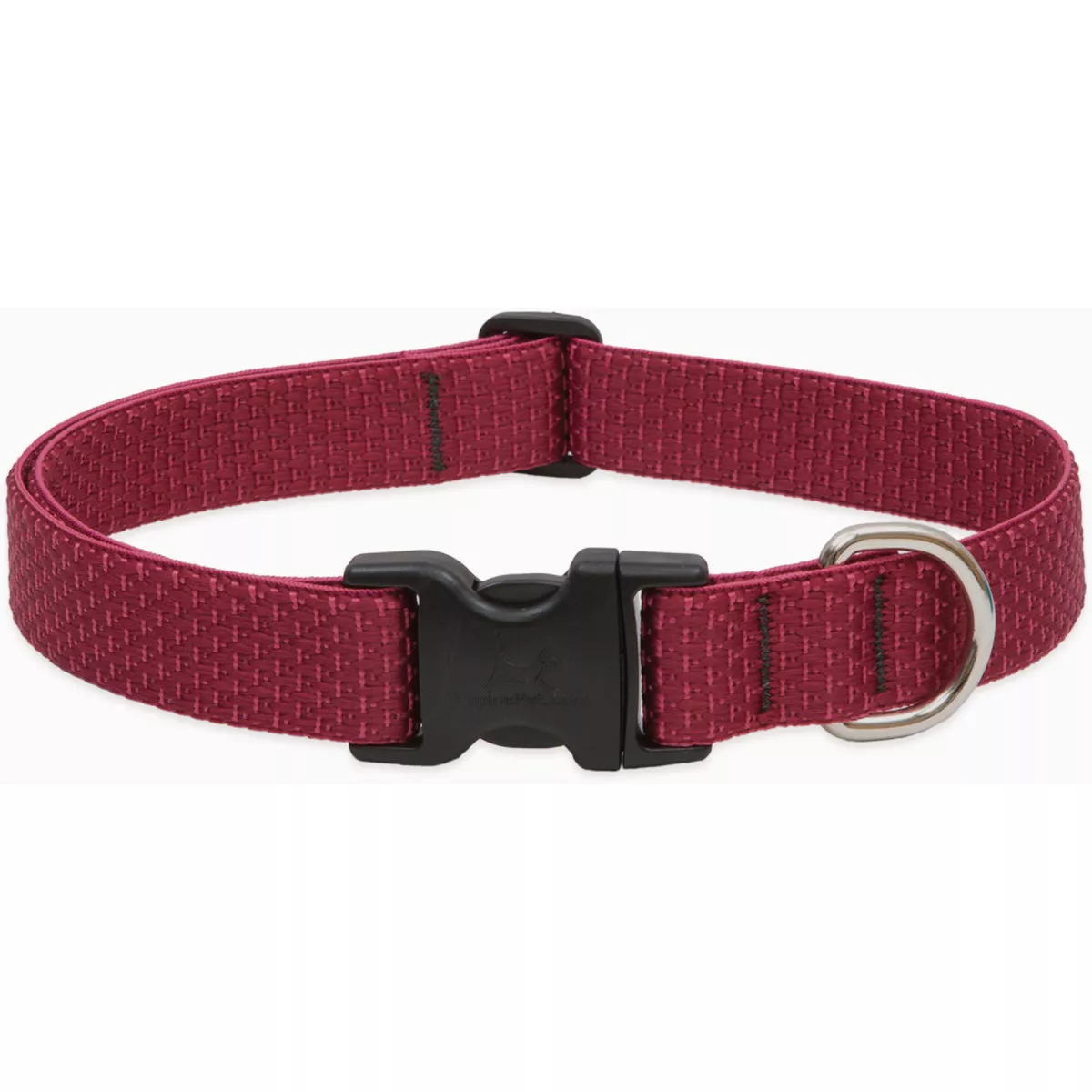 Lupine Berry Adjustable 12 to 20 In. Medium to Large Dog Eco-Woven Webbing Dog Collar