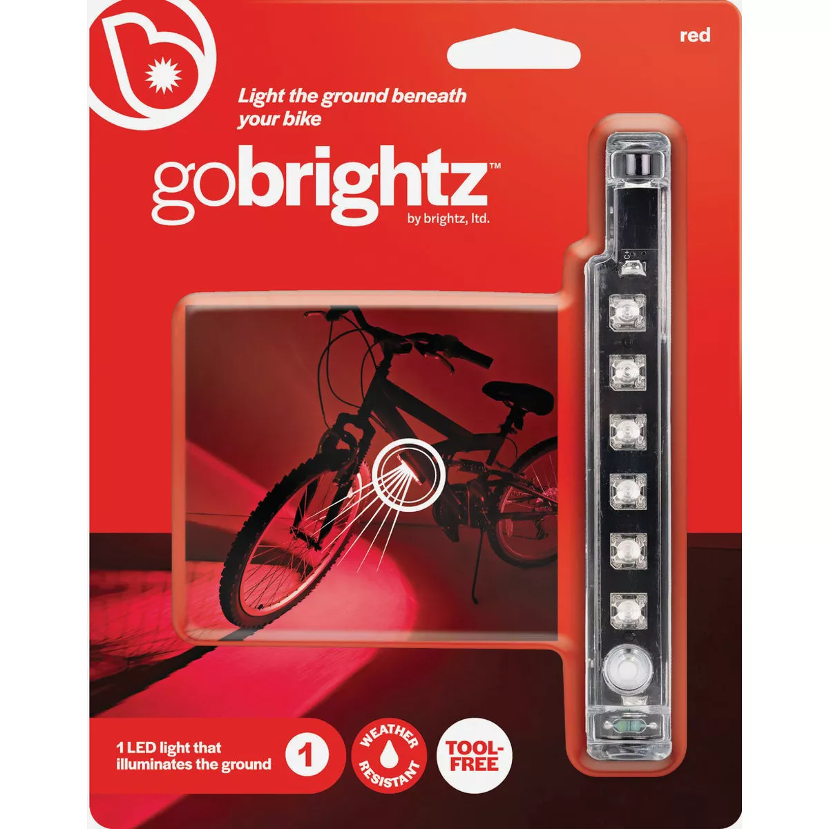 Gobrightz LED Red Bicycle Light Bar