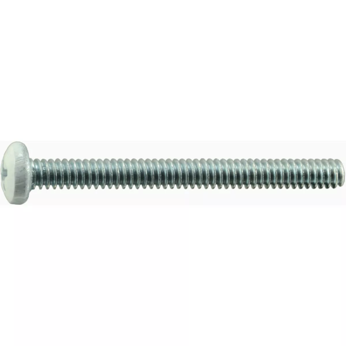 Midwest Fastener #10-24 x 2 In. White Painted Head Zinc Plated Steel Coarse Thread Phillips Pan Head Machine Screws