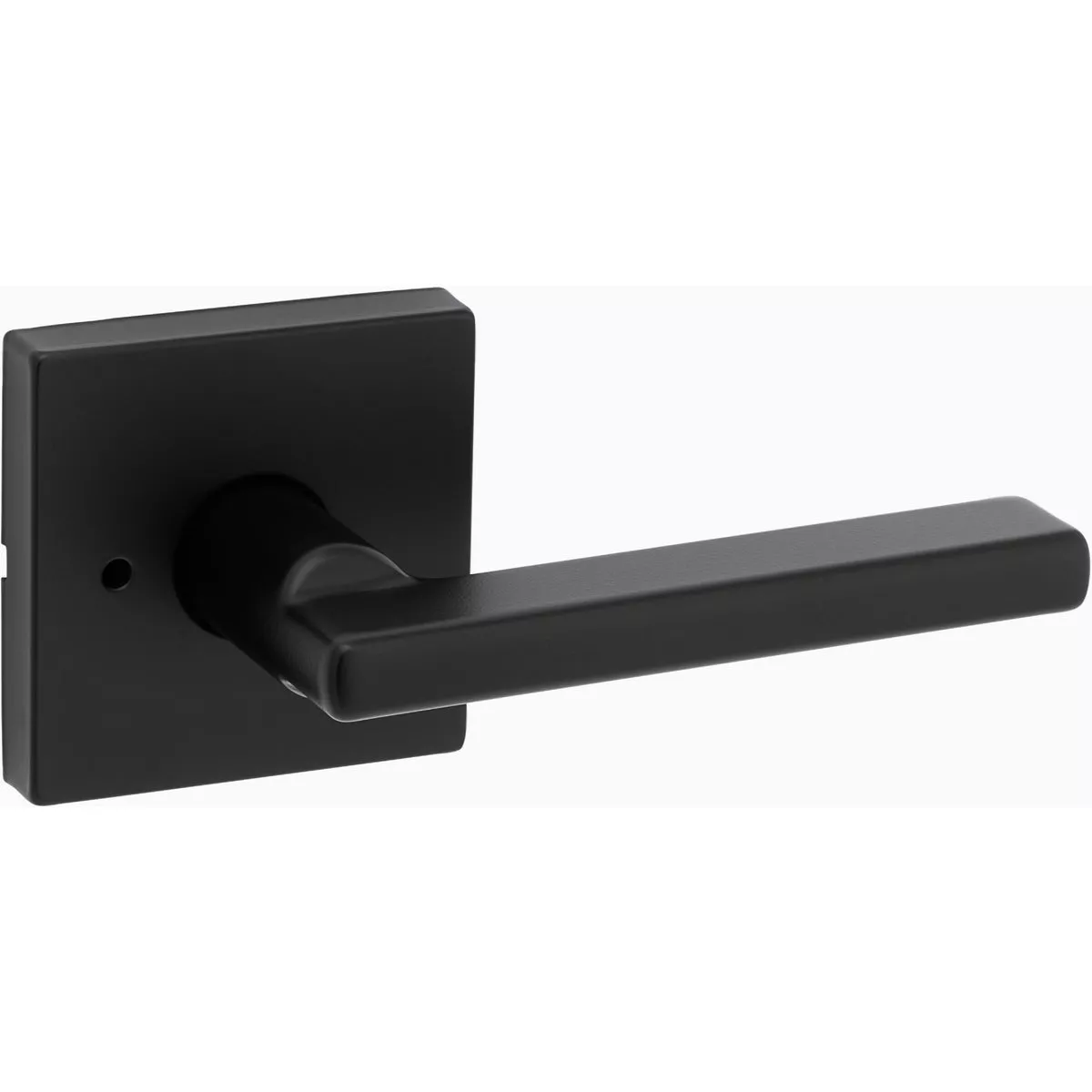 Halifax Lever, Non Handed, Privacy x Square Rose - Iron Black